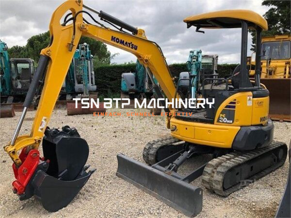 Komatsu PC30MR (2008) - Mini Pelle 3,29T, 3810 Heures, 3 Godets