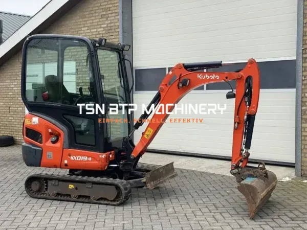 Kubota KX019-4 (2012) - Mini Pelle 1,8T, 8386 Heures, 3 Godets